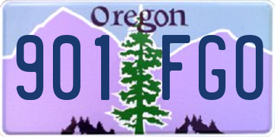 OR license plate 901FGO