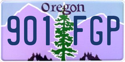 OR license plate 901FGP