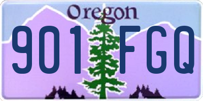 OR license plate 901FGQ