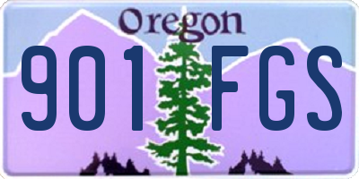 OR license plate 901FGS