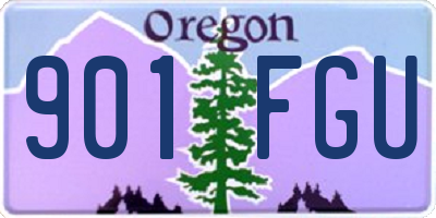 OR license plate 901FGU