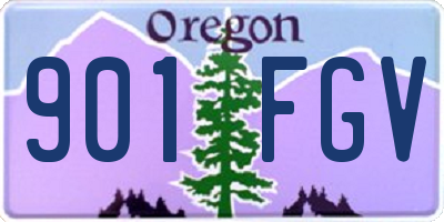 OR license plate 901FGV