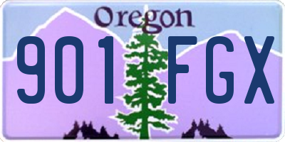 OR license plate 901FGX