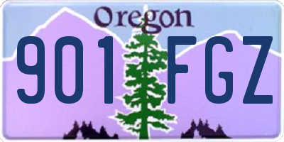 OR license plate 901FGZ