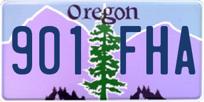 OR license plate 901FHA