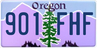 OR license plate 901FHF