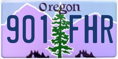 OR license plate 901FHR