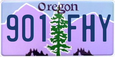 OR license plate 901FHY
