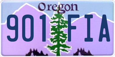 OR license plate 901FIA