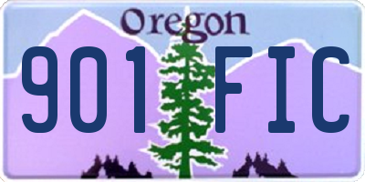 OR license plate 901FIC