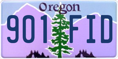 OR license plate 901FID