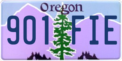 OR license plate 901FIE