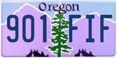 OR license plate 901FIF