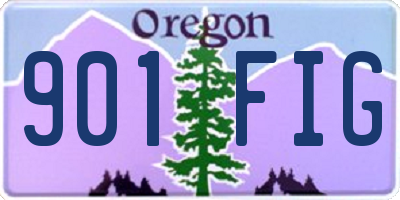OR license plate 901FIG
