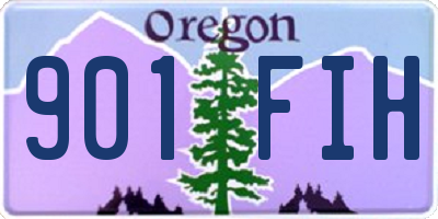 OR license plate 901FIH