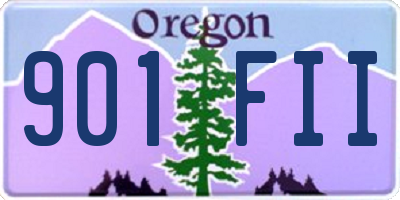 OR license plate 901FII