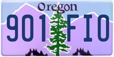 OR license plate 901FIO