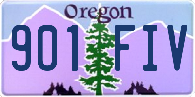 OR license plate 901FIV