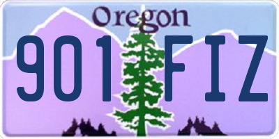 OR license plate 901FIZ