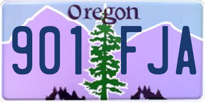 OR license plate 901FJA