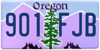 OR license plate 901FJB