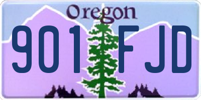 OR license plate 901FJD