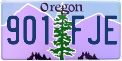 OR license plate 901FJE