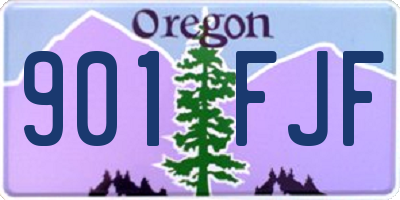 OR license plate 901FJF