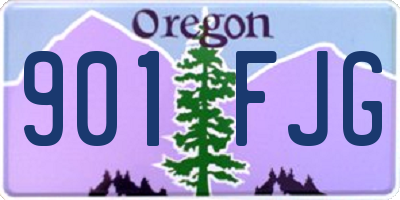 OR license plate 901FJG