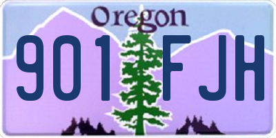 OR license plate 901FJH