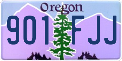 OR license plate 901FJJ
