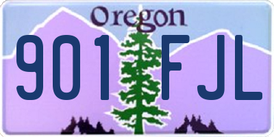 OR license plate 901FJL