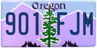 OR license plate 901FJM