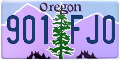 OR license plate 901FJO