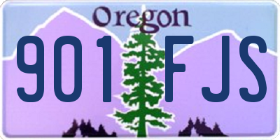 OR license plate 901FJS