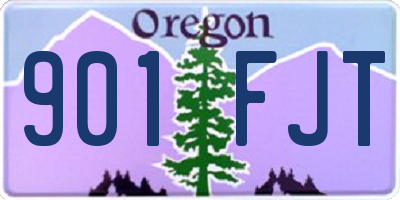 OR license plate 901FJT