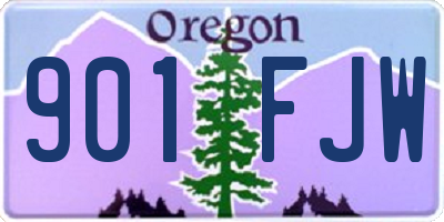 OR license plate 901FJW