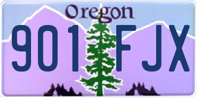 OR license plate 901FJX