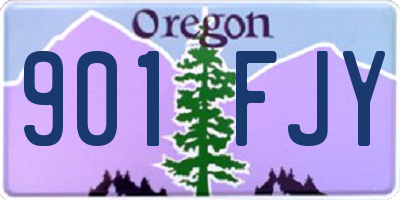 OR license plate 901FJY