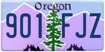 OR license plate 901FJZ