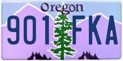 OR license plate 901FKA