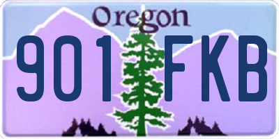 OR license plate 901FKB