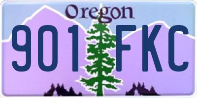 OR license plate 901FKC
