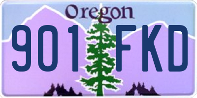OR license plate 901FKD