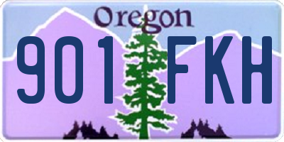 OR license plate 901FKH