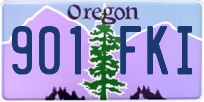 OR license plate 901FKI