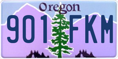 OR license plate 901FKM