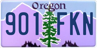 OR license plate 901FKN