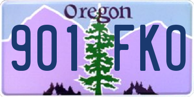 OR license plate 901FKO