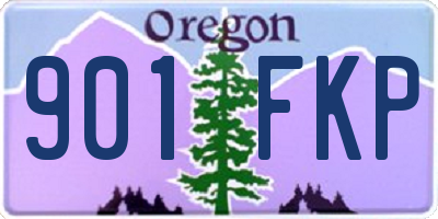 OR license plate 901FKP